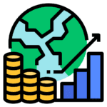 Letzi rocket growth vector image with uncapped earnings, recurring revenue, and ROI