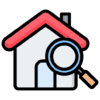 Photo of a house with a magnifying glass representing a detailed home inspection checklist used by Letzi for vacation rental properties
